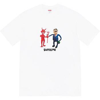 Camiseta Supreme Business Tee Blancas | Supreme 414SO